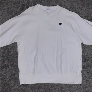 oversized champion crew neck sweatshirt